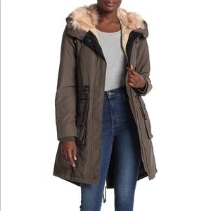 Lucky Brand Faux Fur Parka